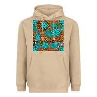 Mushroom leopard gemstone seamless pattern Heavyweight Hoodie - BundleAndBundleShop