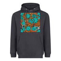 Smoke leopard gemstone seamless pattern Heavyweight Hoodie - BundleAndBundleShop