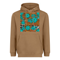 Toasted Coconut leopard gemstone seamless pattern Heavyweight Hoodie - BundleAndBundleShop