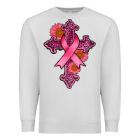 Dove Grey breast cancer cross Premium Sweatshirt - AdoDesignShop