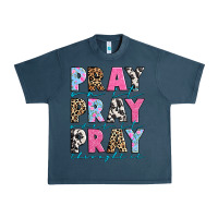Midnight Navy pray on it pray over it pray throught it Urban Heavy Tee - texasbilliewilder