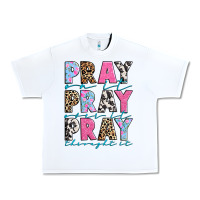 White pray on it pray over it pray throught it Urban Heavy Tee - texasbilliewilder
