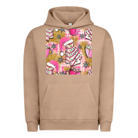 Pigment Burro christmas cake and pink mug seamless pattern bbs Urban Hoodie - BundleAndBundleShop