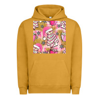 Pigment Peanut Butter christmas cake and pink mug seamless pattern bbs Urban Hoodie - BundleAndBundleShop