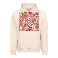 Sandshell christmas cake and pink mug seamless pattern bbs Urban Hoodie - BundleAndBundleShop