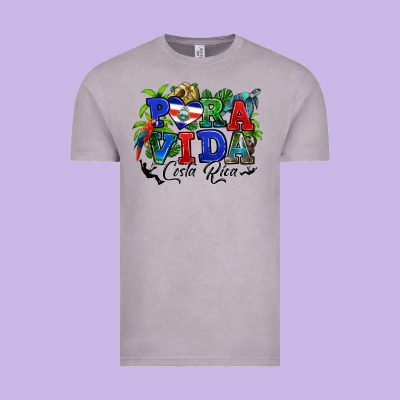 Vintage Tee pura vida costa rica rana