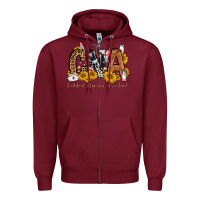 Burgundy cna certified nursing assistant Zipper Hoodie - FaDigitalArtStudio