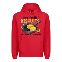 Red some of yalls biscuits aint done in the middle Premium Hoodie - MaliasSmallBusiness