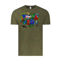 Vintage Olive pura vida costa rica Vintage Tee - RanaPortraitStore
