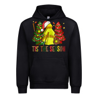 Black tis' the season softball christmas cakes bbs Urban Hoodie - BundleAndBundleShop