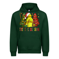 Forest Green tis' the season softball christmas cakes bbs Urban Hoodie - BundleAndBundleShop