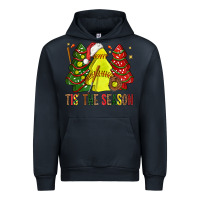 Navy tis' the season softball christmas cakes bbs Urban Hoodie - BundleAndBundleShop