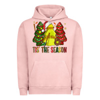 Pigment Salmon tis' the season softball christmas cakes bbs Urban Hoodie - BundleAndBundleShop