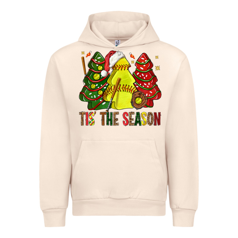 Tis' The Season Softball Christmas Cakes Bbs Urban Hoodie by BundleAndBundleShop | Teevron