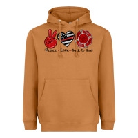 Meerkat peace love back to red Heavyweight Hoodie - Artiststas