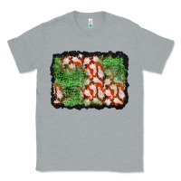 Heather Grey halloween ghost background Classic Tee - BundleAndBundleShop
