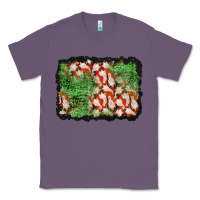 Lavender halloween ghost background Classic Tee - BundleAndBundleShop