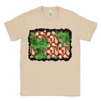 Mushroom halloween ghost background Classic Tee - BundleAndBundleShop