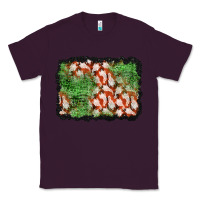Plum halloween ghost background Classic Tee - BundleAndBundleShop