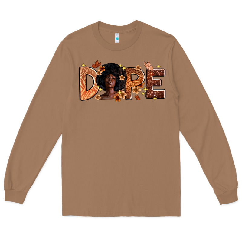 Dope Melanin Long Sleeve Tee by Zillion Design Studio | Teevron