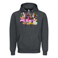Smoke easter day farm animals truck Zipper Hoodie - RacoonDesign