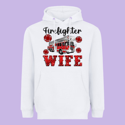 Firefighter Wife Heavyweight Hoodie Designed By Artiststas