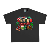 Pigment Black santa's favorite nurse Urban Heavy Tee - Zillion Design Studio