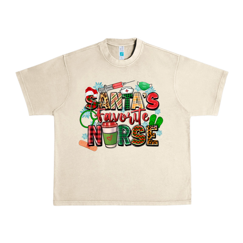 Santa's Favorite Nurse Urban Heavy Tee by Zillion Design Studio | Teevron