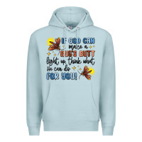 Blue Mist if god can make a bug's butt light up Premium Hoodie - MaliasSmallBusiness