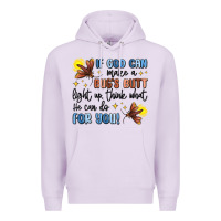 Lilac if god can make a bug's butt light up Premium Hoodie - MaliasSmallBusiness