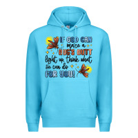 Ocean Blue if god can make a bug's butt light up Premium Hoodie - MaliasSmallBusiness