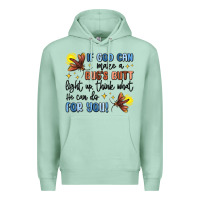 Seafoam if god can make a bug's butt light up Premium Hoodie - MaliasSmallBusiness