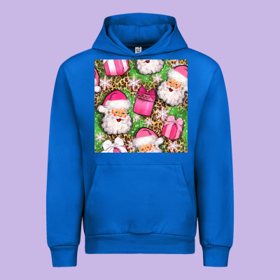 Christmas Santa Claus And Gift Box Seamless Pattern Bbs Urban Hoodie Designed By Bundleandbundleshop