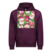 Mauve Wine christmas santa claus and gift box seamless pattern bbs Urban Hoodie - BundleAndBundleShop