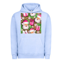 Pigment Grape Ice christmas santa claus and gift box seamless pattern bbs Urban Hoodie - BundleAndBundleShop