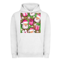 Pigment Lunar Rock christmas santa claus and gift box seamless pattern bbs Urban Hoodie - BundleAndBundleShop