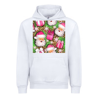 White christmas santa claus and gift box seamless pattern bbs Urban Hoodie - BundleAndBundleShop