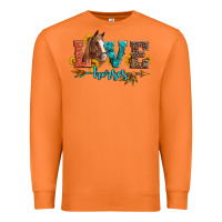 Carrot love horses  leather turquoise leopard Premium Sweatshirt - Artiststas