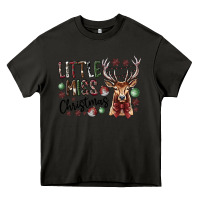 Asphalt little miss christmas Heavy Core Tee - CowhideDigitalArt