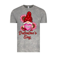 Happy Valentines Day Gnomes With Sunflower Vintage Tee | Teevron