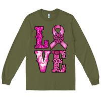 Army Green cancer love Long Sleeve Tee - RanaPortraitStore