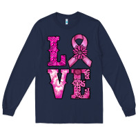 Navy cancer love Long Sleeve Tee - RanaPortraitStore