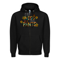 Black little mıss sassy pants Zipper Hoodie - CowhideDigitalArt