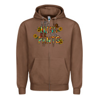 Chestnut little mıss sassy pants Zipper Hoodie - CowhideDigitalArt
