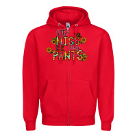 Red little mıss sassy pants Zipper Hoodie - CowhideDigitalArt