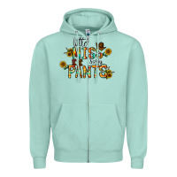 Seafoam little mıss sassy pants Zipper Hoodie - CowhideDigitalArt