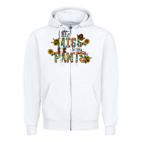 White little mıss sassy pants Zipper Hoodie - CowhideDigitalArt