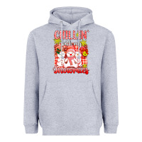 Heather Grey chillin  with my red snowmies Heavyweight Hoodie - AdoDesignShop