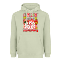 Matcha chillin  with my red snowmies Heavyweight Hoodie - AdoDesignShop