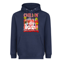 Navy chillin  with my red snowmies Heavyweight Hoodie - AdoDesignShop